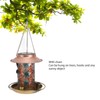 Solar Bird Feeder for Outdoors Hanging Exquisite Hollow Pattern Waterproof