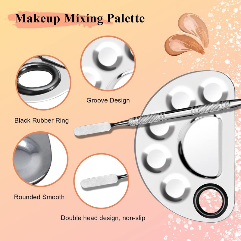 Witbicg Makeup Spatula Palette Stainless Steel Cosmetic Spatula for Nail