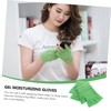 Baluue Fingerless Gel Moisturizing Gloves 2 Pairs for Hand Care