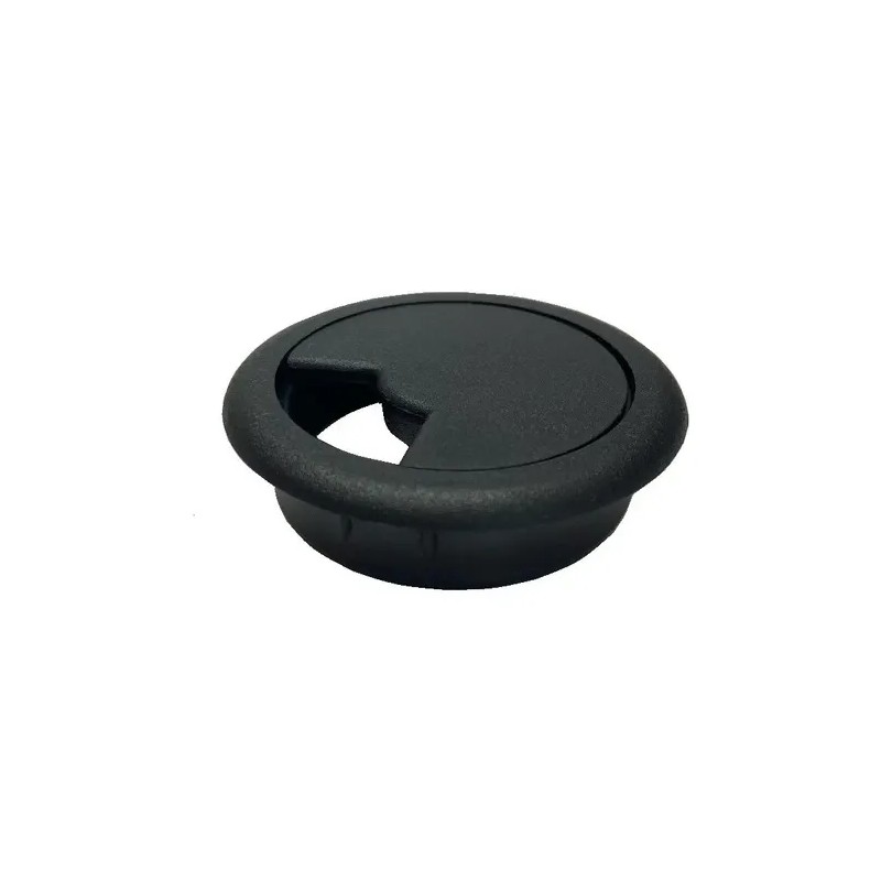 Tapon Pasacables Negro Guía Pasa Cables Para Escritorio 2 Pz