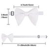 Alizeal Velvet Pre-tied Adjustable Bow Tie for Men Oversize Formal