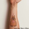 'Sweetheart Capybara' Temporary Tattoo - Water Resistant, Skin-Safe, Non-Toxic Transfer