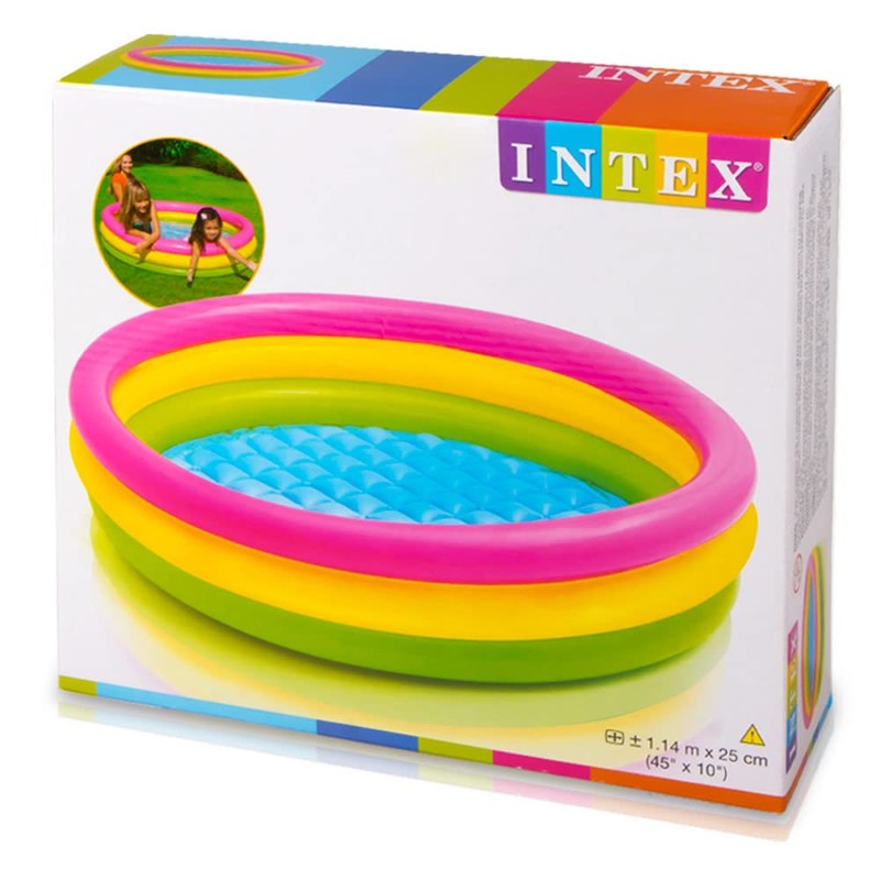 Intex - 45" Sunset Glow Three Ring Pool