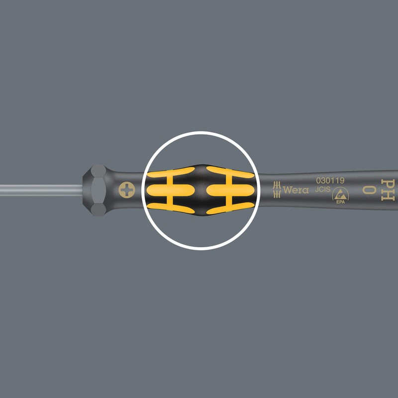 Wera 030119 ESD Anti-Static Discharge Precision Phillips Screwdriver, Blade Size