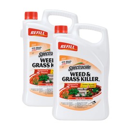 Spectracide Weed & Grass Killer (Refill), Use On Driveways, Walkways and Around Trees and Flower Beds, 1.3 Gallon (Pack of 2)