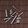 Ewwtrey 720 Pieces M3 M4 M5 Galvanised Screws with Nuts
