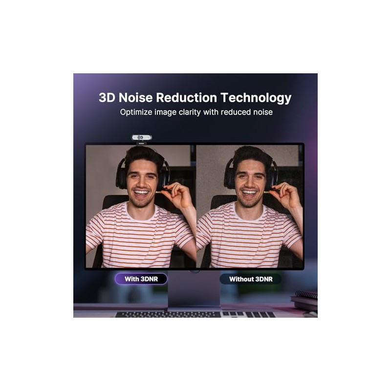 NexiGo N660P Pro 4K - Webcam, Color Negro