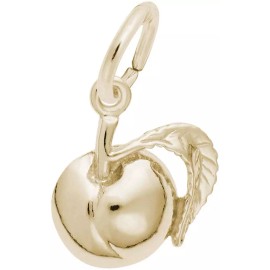 Rembrandt Gold-Plated Sterling Silver Peach Charm by Rembrandt
