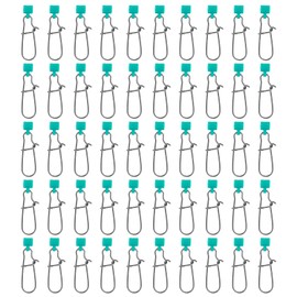 50pcs Fishing Weight Slider, Stainless Steel Fishing Line Sinker Slides Practical Sinker Slides Premium Fish Finder Rig Weight Slider for Fishing Tackle Accessories (Green)