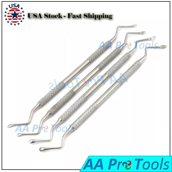AA Pro Surgical Bone Curettes Lucas Curette Dental Lab Instruments