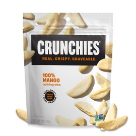Crunchies Freeze-Dried Fruits, 100% All Natural Crispy Fruit, Non GMO and Kosher, Resealable Freeze Dried Fruit Snack Packs, Pack of 6 (Mango)