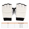 1 Pair Taekwondo Gloves Breathable Elastic Half Finger Kickboxing Boxing