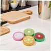 Kisangel 16pcs Reusable Canning Lids with Straw Hole Fruit Pattern