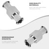 10Pcs Coupler Luer Syringe Connector Metal Double Joints Luer Lock