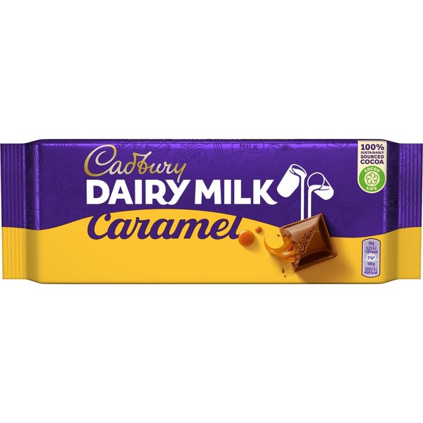 Cadbury Dairy Milk Caramel Chocolate Bar, 120 g