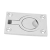 4 Pcs 63x44mm Square Flush Pull Ring Handles 316 Stainless
