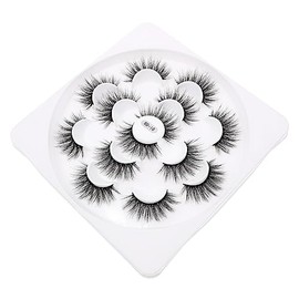 FOMIYES Natural Curly False Eyelashes Dense Reusable Makeup Accessory for Occasions Comfortable Lightweight of Wispy Lashes for Beauty Enthusiasts