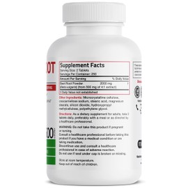 Bronson Beet Root 2000mg Extra Strength 2000mg Per Serving Non-GMO, 500 Vegetarian Tablets