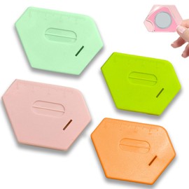 LXBCTOP 4 PCS Magnetic Seam Guide for Sewing Machine, Polygonal Strong Magnetic Gauge, Seam Guide for Sewing Machine with Scale, Sewing Machine Accessories, Universal Sewing Supplies