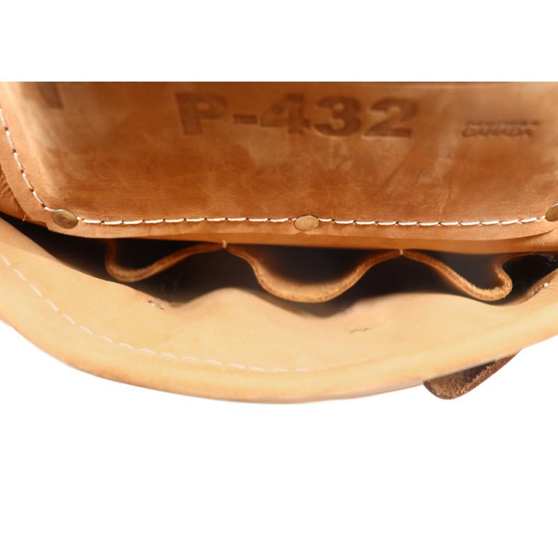 Duracuir Leather Tool Pouch P432, Heavy Duty Woodworking Tool Carry