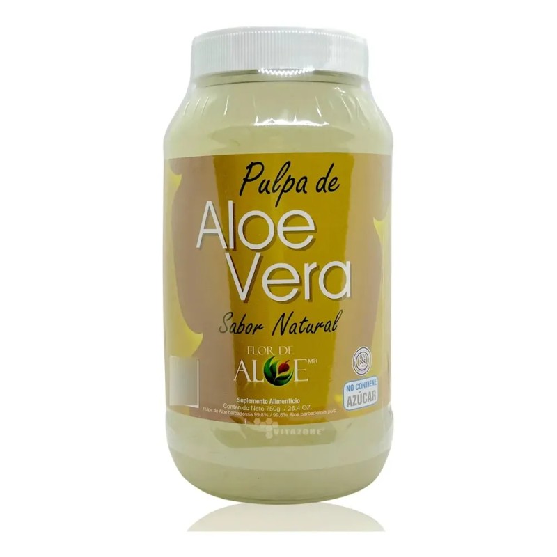 Pulpa De Aloe Vera 100 Aloe Barbadensis Sábila Natural