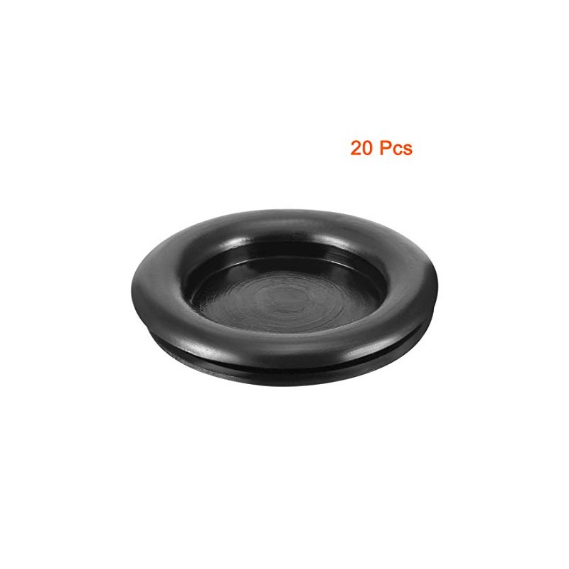 sourcing map Pack of 20 Wire Protection Oil Resistant Rubber