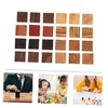 NOLITOY 24pcs Wooden Ring Blanks DIY Craft Blocks Natural Wood