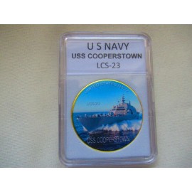 US NAVY - USS COOPERSTOWN LCS-23 Challenge Coin