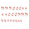 Valentine's Day Press on Nails Short Square Fake Nails with