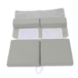 Bath Kneeler and Elbow Rest Pad Set Non Slip Quickly Drying Thick Baby Bath Kneeler Pads with Large Pocket