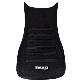 Enjoy Mfg 2005-2009 Arctic Cat Automatic 650 700 Seat Cover   ALL BLACK/BLACK RIBS #380