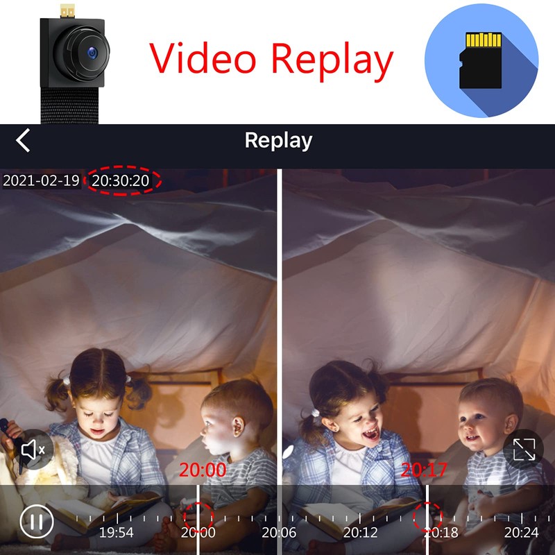 LXMIMI Mini Camera Wifi, HD 1080P Small Camera Support 2.4