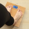 Escali Bamboo Digital Electronic Bathroom Scale for Body Weight, Bath
