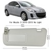 Sun Visor Pair Compatible with 2010-2013 Mazda 3 (Non-Illuminated) -