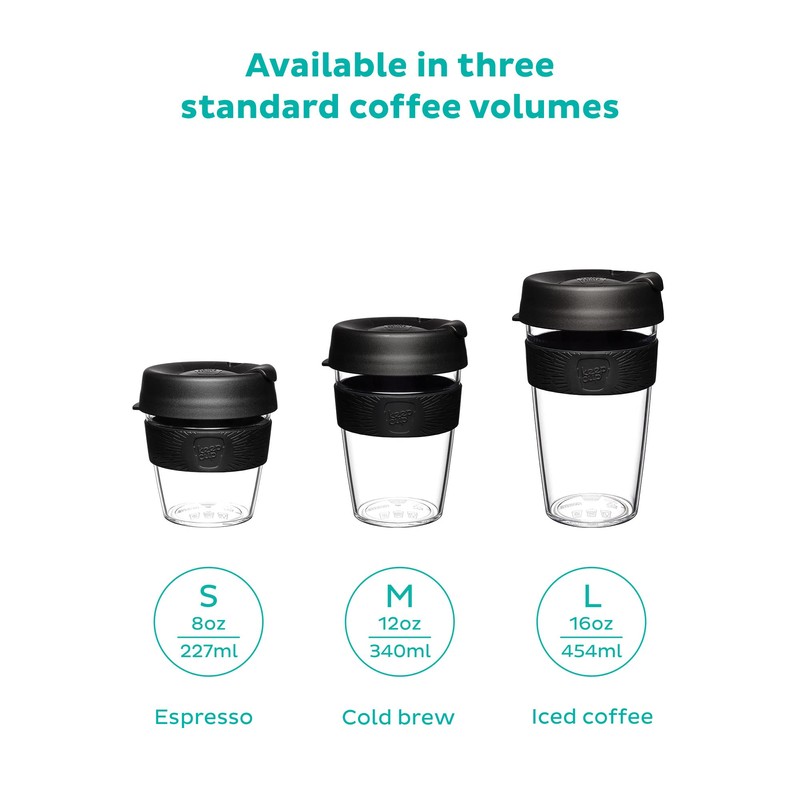 KeepCup Original, Lightweight Reusable Coffee Cup with Splashproof Sipper Lid