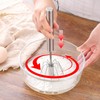 Semi-automatic stainless steel whisk, 2 pieces, stainless steel whisk for