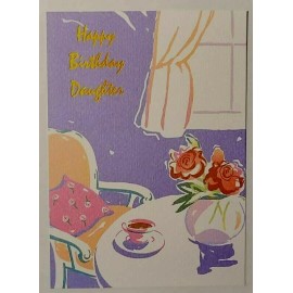 Majestic Greetings 1 Birthday Greeting Card/Envelope Daughter Friend Pride Joy Flowers Happy Love