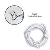 Lizzy 3 Metre Net Curtain Wire with nickel-plated steel sixteen
