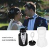 26 Pieces Wedding Bubble Bottles, Mini Bubble Bottles in Black