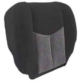 NLQR Front Driver Side Bottom Replacement Cloth Seat Cover Dark Gray 69D Compatible with Chevy Silverado LS LT Z71 SS 2003 2004 2005 2006