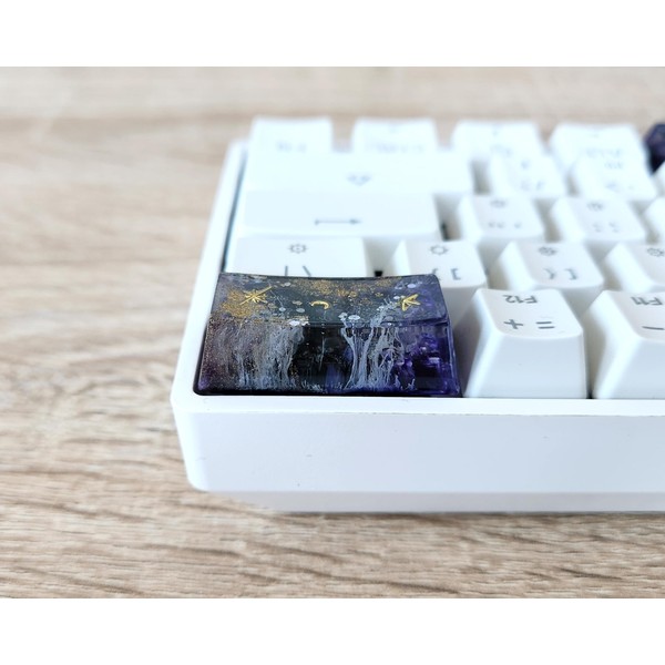 Custom Artisan Purple Galaxy Backspace Keycap (OEM) for RGB Cherry