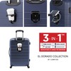 Wrangler Smart Luggage Set with Cup Holder and USB Port,