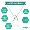 cotigo Initial Necklace Stainless Steel Women's Necklace with Small Letter