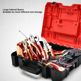 Septpenta Multifunctional Tool Box, Plastic Organization Box for Hardware Parts with Handles, Stackable Design for Hand Tools, Power Tools, Fasteners and Various Industrial Parts