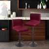 Bifaunvogel Waterproof Bar Stools Cover with Back Stretch PU Barstools