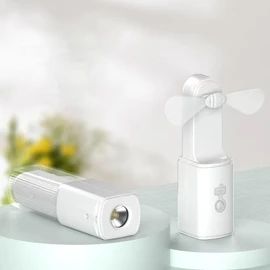YZYOE Neue 2-in-1 wiederaufladbare Fan Taschenlampe, Multifunktionale die LED-Außenbeleuchtung und Fan, tragbare kleine Taschenlampe-fan kombiniert.