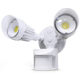 JJC LED Security Lights,Motion Sensor Flood Light Outdoor Fixture,3000LM 27.5W(120W Equiv.),IP65 Waterproof,5000K Daylight White ETL Listed Outdoor Lighting White (Not Solar Powered)