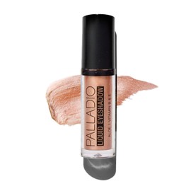 Palladio Liquid Eyeshadow Creamy Shimmer Formula that Adheres Instantly to Eyelid with Flexible Applicator Stick for Over 8 Hours Smudge and Wrinkle Free Wear Sunstone