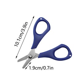 1PCS Green Fishing Scissors for Braided Line, Stainless Steel Mini Fishing Line Cutter Serrated Shears for Traveling, DIY, Paper, Cloth, Thread
