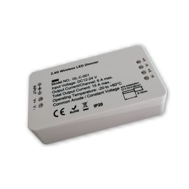 LICHT DISCOUNT 2.4G Wireless LED Dimmer Suitable for LED Strips 12 V or 24 V Indoor Use